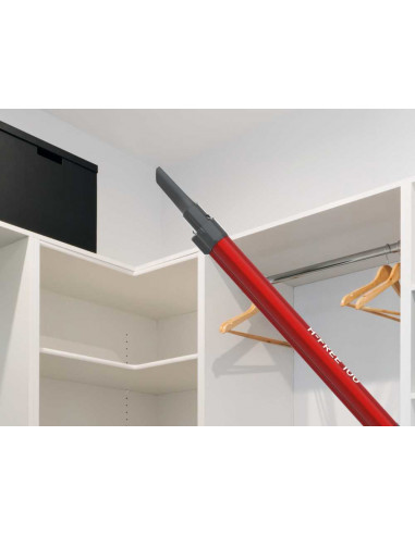 Hoover HF122GPT 011 Aspirapolvere elettrica Batteria Secco Ciclonico, Tessuto Senza sacchetto 0,9 L 170 W Titanio