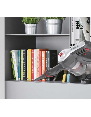 Hoover HF122GPT 011 Aspirapolvere elettrica Batteria Secco Ciclonico, Tessuto Senza sacchetto 0,9 L 170 W Titanio