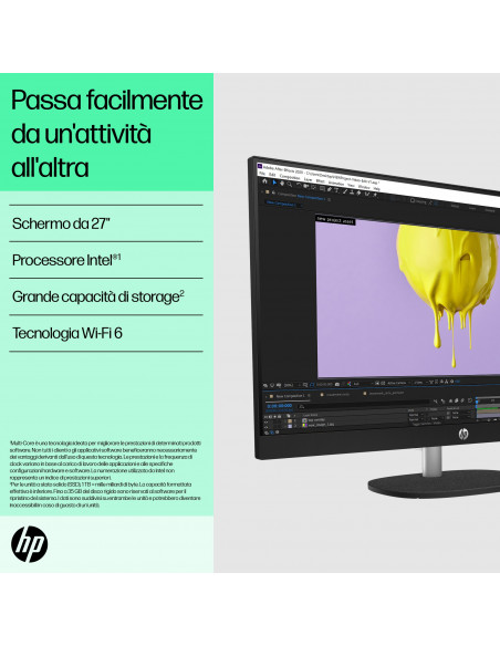 HP 27-cr0035nl Intel® Core™ i5 i5-1335U 68,6 cm (27") 1920 x 1080 Pixel PC All-in-one 16 GB DDR4-SDRAM 512 GB SSD Windows 11 