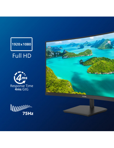 Philips E Line 271E1SCA/00 Monitor PC 68,6 cm (27") 1920 x 1080 Pixel Full HD LCD Nero