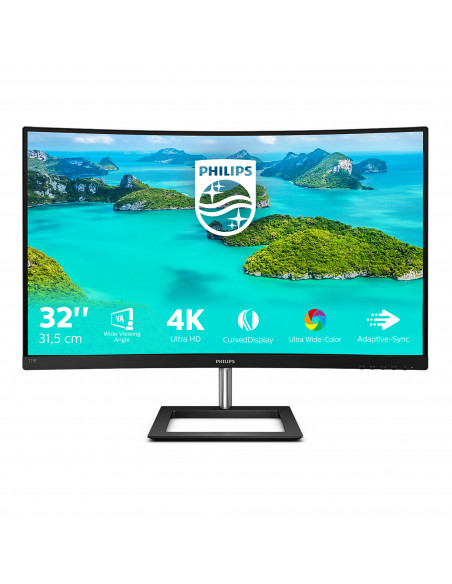 Philips E Line 328E1CA/00 Monitor PC 80 cm (31.5") 3840 x 2160 Pixel 4K Ultra HD LCD Nero