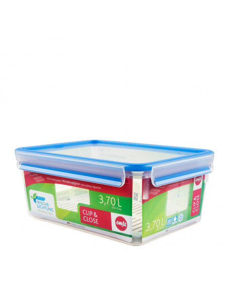 EMSA 512888 recipiente per cibo Rettangolare Scatola 3,7 L Trasparente 1 pz