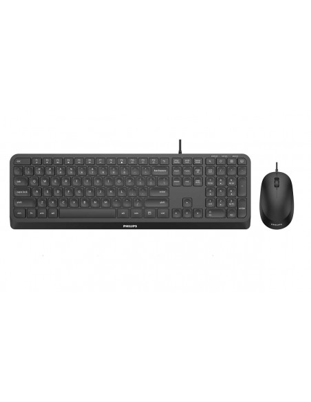 Philips 2000 series SPT6207B/34 tastiera Mouse incluso Casa USB Nero