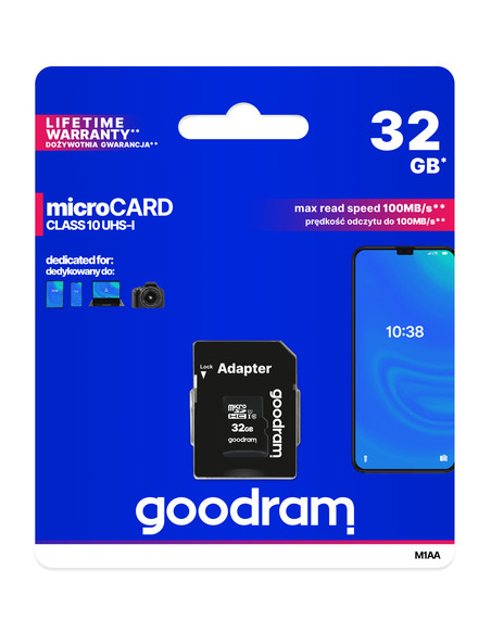 Goodram M1AA 32 GB MicroSDHC UHS-I Classe 10