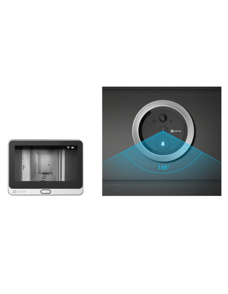 EZVIZ DP2C sistema per video-citofono 2 MP 10,9 cm (4.3") Argento