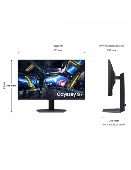 Samsung Monitor Gaming Odyssey G7 - G70D da 27''