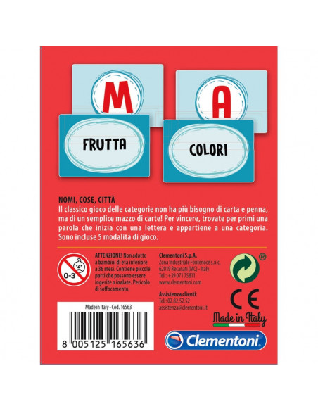 Clementoni Carte Nomi, Cose, Citta'