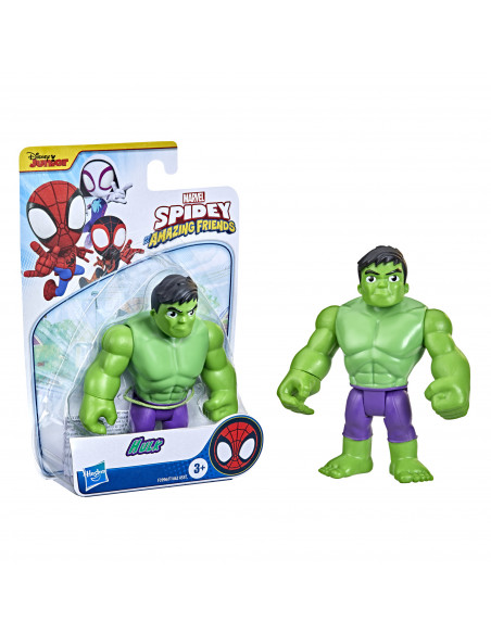 Marvel Spidey e I Suoi Fantastici Amici, Hulk, action figure del supereroe da 10 cm, per bambini dai 3 anni in su