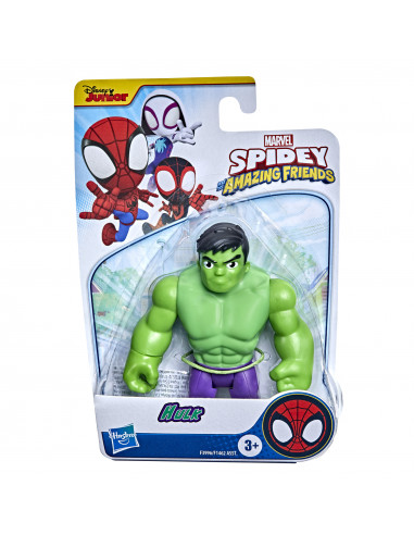 Marvel Spidey e I Suoi Fantastici Amici, Hulk, action figure del supereroe da 10 cm, per bambini dai 3 anni in su