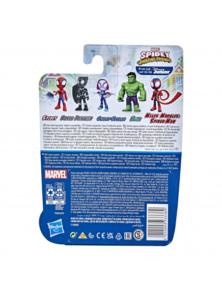Marvel Spidey e I Suoi Fantastici Amici, Hulk, action figure del supereroe da 10 cm, per bambini dai 3 anni in su