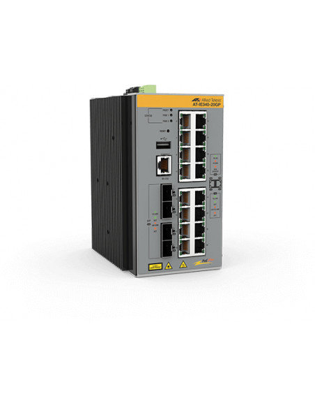 Allied Telesis AT-IE340-20GP-80 Gestito L3 Gigabit Ethernet (10/100/1000) Supporto Power over Ethernet (PoE) Grigio