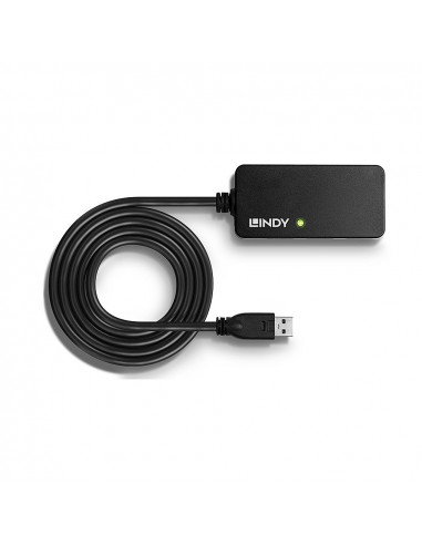 Lindy 43159 hub di interfaccia USB 3.2 Gen 1 (3.1 Gen 1) Type-A 5000 Mbit/s Nero