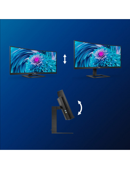 Philips E Line 346E2CUAE/00 Monitor PC 86,4 cm (34") 3440 x 1440 Pixel Wide Quad HD+ LCD Nero
