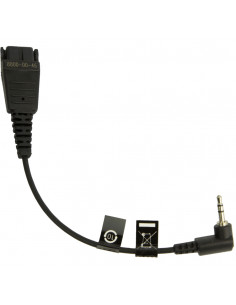 Jabra 8800-00-46 cavo audio 0,15 m QD 2.5mm jack Nero