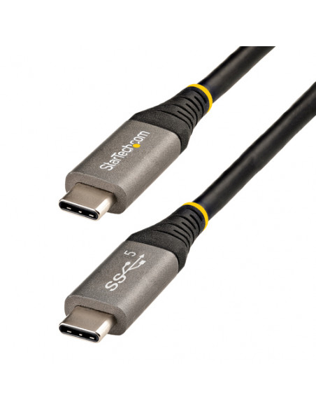 StarTech.com Cavo USB tipo C da 2m - Cavo da USB-C a USB- C certificato USB-IF 5Gbps - Cavo USB 3.1/3.2 Gen 2 Type-C - 100W (5A)