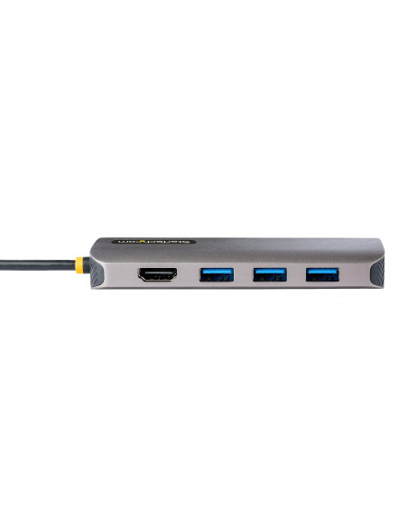 StarTech.com Adattatore Multiporta USB-C HDMI 4K 60Hz, Hub USB-A 5Gbps a 3 Porte , Adattatore USB-C a HDMI con PD 100W Pass-Thro