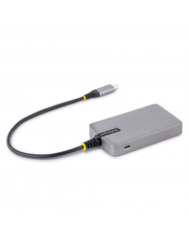 StarTech.com Hub USB-C con Etherenet a 3 porte - 3x porte USB-A, Gigabit Ethernet RJ45, USB 3.0 5Gbps, alimentazione tramite bus