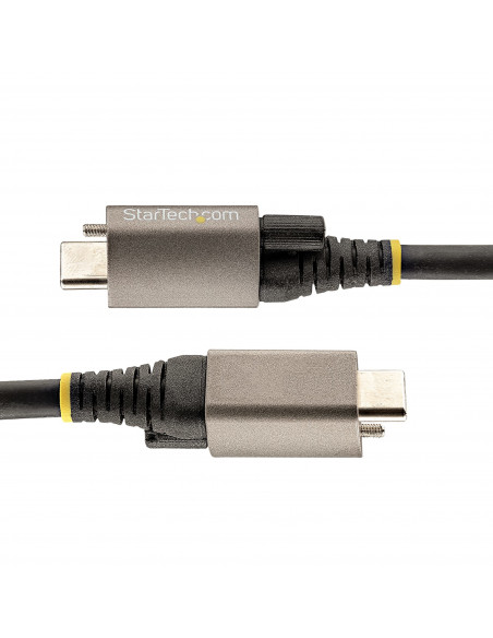 StarTech.com Cavo USB-C con viti di bloccaggio superiori da 50cm - Cavo da USB-C a USB- C certificato 10Gbps - Cavo USB-C 3.2 Ge