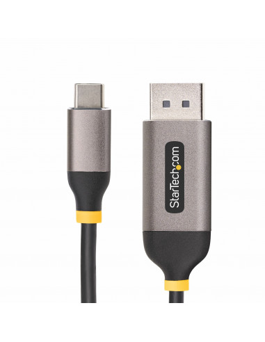 StarTech.com Cavo USB-C a DisplayPort da 3m, 8K 60Hz, 4K 144Hz, HDR, Cavo adattatore USB Tipo-C a DP 1.4, Convertitore video com