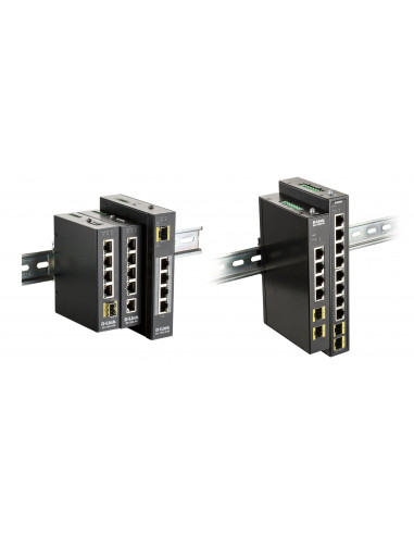 D-Link DIS-100G-6S switch di rete Non gestito Gigabit Ethernet (10/100/1000) DIN rail Nero