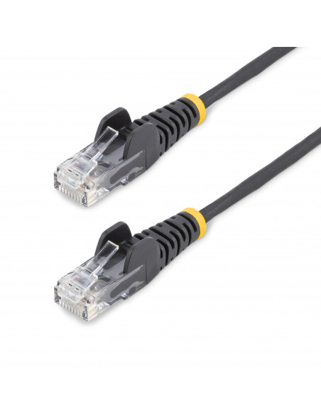 StarTech.com Cavo di Rete Ethernet Snagless CAT6 da 1m - Cavo Patch antigroviglio slim RJ45 - Nero