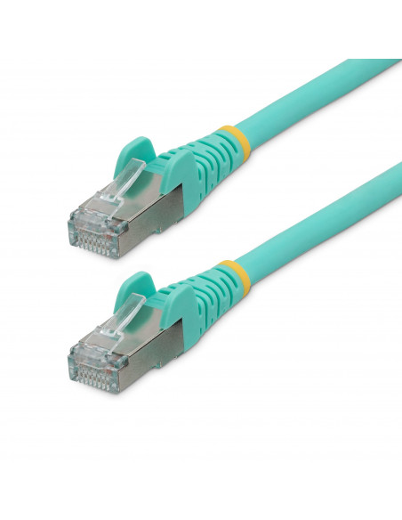 StarTech.com Cavo Ethernet CAT 6a - 3m - Acqua - Cavo di rete LAN Low Smoke Zero Halogen (LSZH) - 10GbE 500MHz 100W PoE++ - Filo