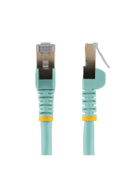 StarTech.com Cavo di Rete Ethernet Cat6a - Cavo Schermato STP da 2m - Turchese