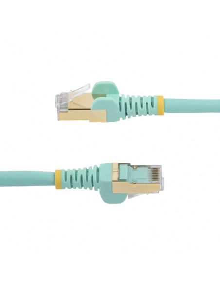 StarTech.com Cavo di Rete Ethernet Cat6a - Cavo Schermato STP da 3m - Turchese