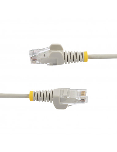 StarTech.com Cavo di Rete Ethernet Snagless CAT6 da 1,5m - Cavo Patch antigroviglio slim RJ45 - Grigio