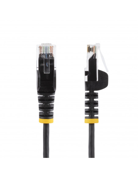 StarTech.com Cavo di Rete Ethernet Snagless CAT6 da 1m - Cavo Patch antigroviglio slim RJ45 - Nero