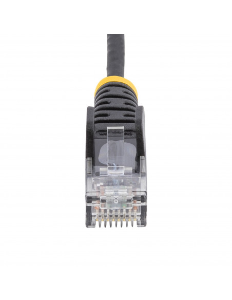 StarTech.com Cavo di Rete Ethernet Snagless CAT6 da 1m - Cavo Patch antigroviglio slim RJ45 - Nero