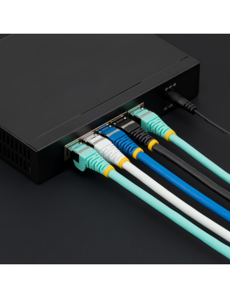 StarTech.com Cavo Ethernet CAT 6a - 3m - Acqua - Cavo di rete LAN Low Smoke Zero Halogen (LSZH) - 10GbE 500MHz 100W PoE++ - Filo