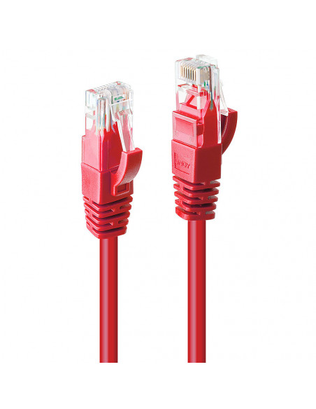 Lindy 48030 cavo di rete Rosso 0,3 m Cat6 U/UTP (UTP)