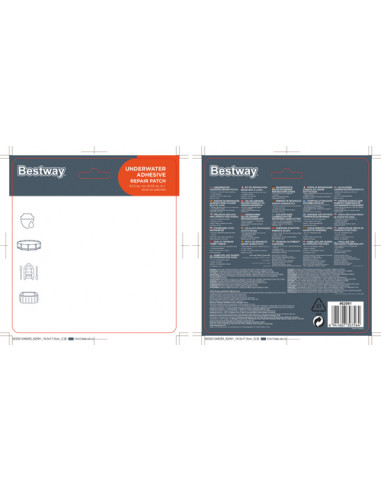 Bestway 62091 kit di riparazione per gonfiabili