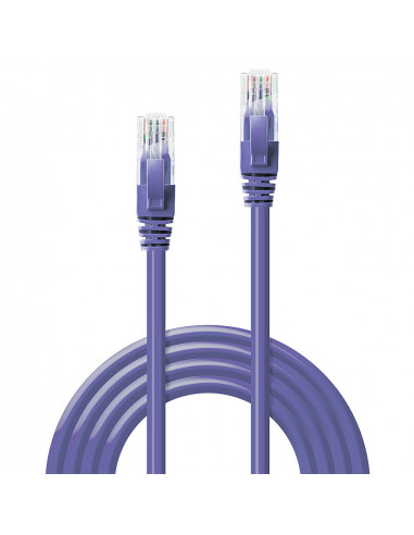 Lindy 48121 cavo di rete Viola 0,5 m Cat6 U/UTP (UTP)