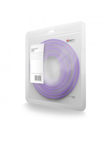 Lindy 48121 cavo di rete Viola 0,5 m Cat6 U/UTP (UTP)