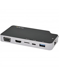 StarTech.com Adattatore Multiporta USB C - Convertitore USB-C a HDMI 4K o VGA con 100W Power Delivery Pass-through, 2 porte 10Gb
