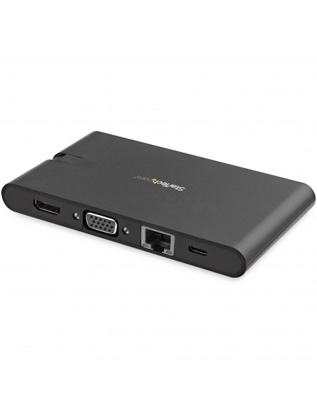 StarTech.com Adattatore Multi-porta USB-C con HDMI e VGA per portatili - 3x USB 3.0 - Lettore Schede SD - PD 3.0 - Cavo integrat