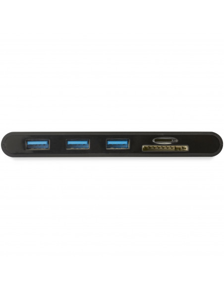 StarTech.com Adattatore Multi-porta USB-C con HDMI e VGA per portatili - 3x USB 3.0 - Lettore Schede SD - PD 3.0 - Cavo integrat