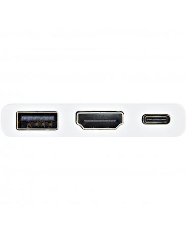 StarTech.com Adattatore Multifunzione USB-C a HDMI 4k con Power Delivery e porta USB-A - Bianco