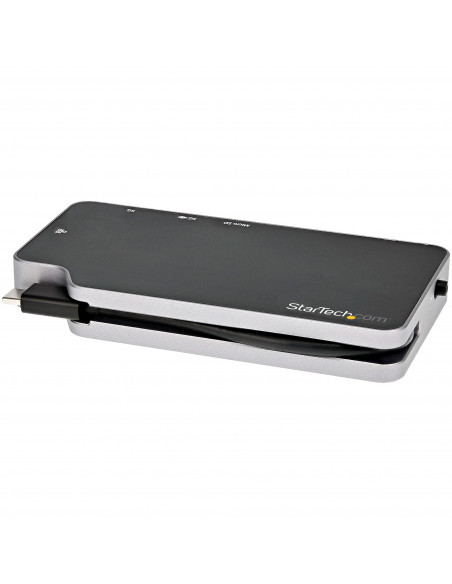 StarTech.com Adattatore Multiporta USB C - Convertitore USB-C a HDMI 4K o VGA con 100W Power Delivery Pass-through, 2 porte 10Gb