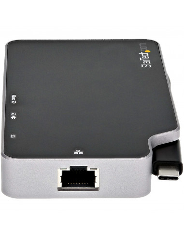 StarTech.com Adattatore Multiporta USB C - Convertitore USB-C a HDMI 4K o VGA con 100W Power Delivery Pass-through, 2 porte 10Gb