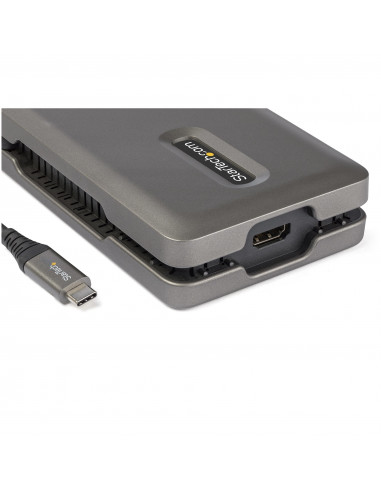 StarTech.com Adattatore Multiporta USB C - Da USB C a HDMI 2.0 4K 60Hz - Hub USB 2 Porte 10Gbps - 100W Power Delivery Pass-throu
