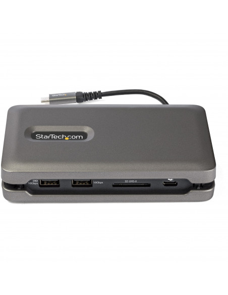 StarTech.com Adattatore Multiporta USB C - Da USB C a HDMI 2.0 4K 60Hz - Hub USB 2 Porte 10Gbps - 100W Power Delivery Pass-throu