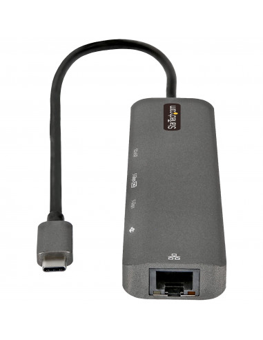 StarTech.com Adattatore multiporta USB C - Da USB-C a HDMI 2.0 4K 60Hz, 100W Power Delivery Pass-through, slot SD/MicroSD, Hub U
