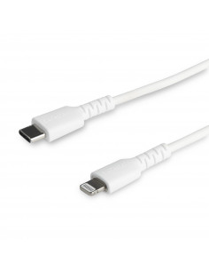 StarTech.com Cavo durevole da USB-C a Lightning da 1m bianco - Cavo di alimentazione/sincronizzazione in Fibra aramidica robusta