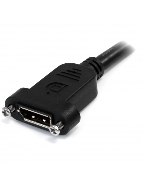 StarTech.com Cavo DisplayPort a Pannello da 1m - 4K x 2K - Adattatore DisplayPort 1.2 da Maschio a Femmina - Cavo di Prolunga DP