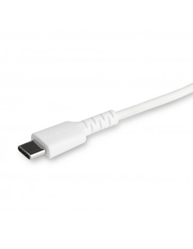 StarTech.com Cavo durevole da USB-C a Lightning da 1m bianco - Cavo di alimentazione/sincronizzazione in Fibra aramidica robusta