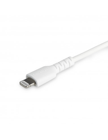 StarTech.com Cavo durevole da USB-C a Lightning da 2m bianco - Cavo di alimentazione/sincronizzazione in Fibra aramidica robusta