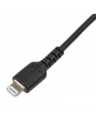 StarTech.com Cavo durevole da USB-C a Lightning da 2m nero - Cavo di alimentazione/sincronizzazione in Fibra aramidica robusta p